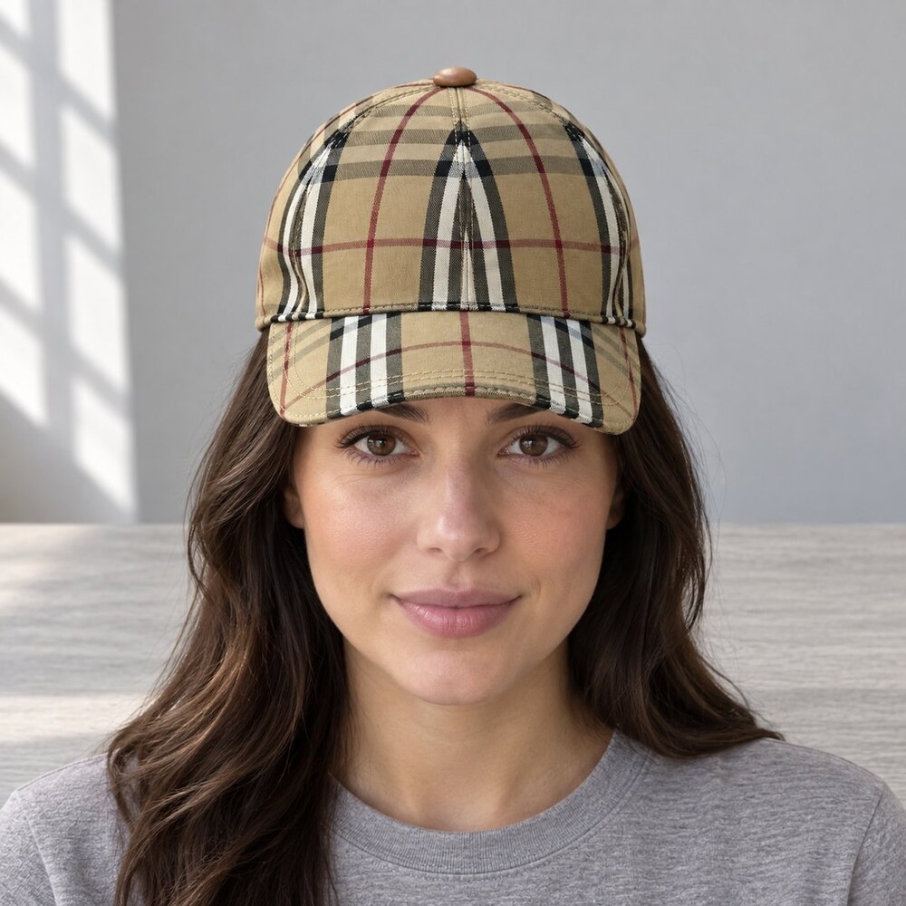 Burberry Vintage Check Baseball Cap - Picture 2 of 6